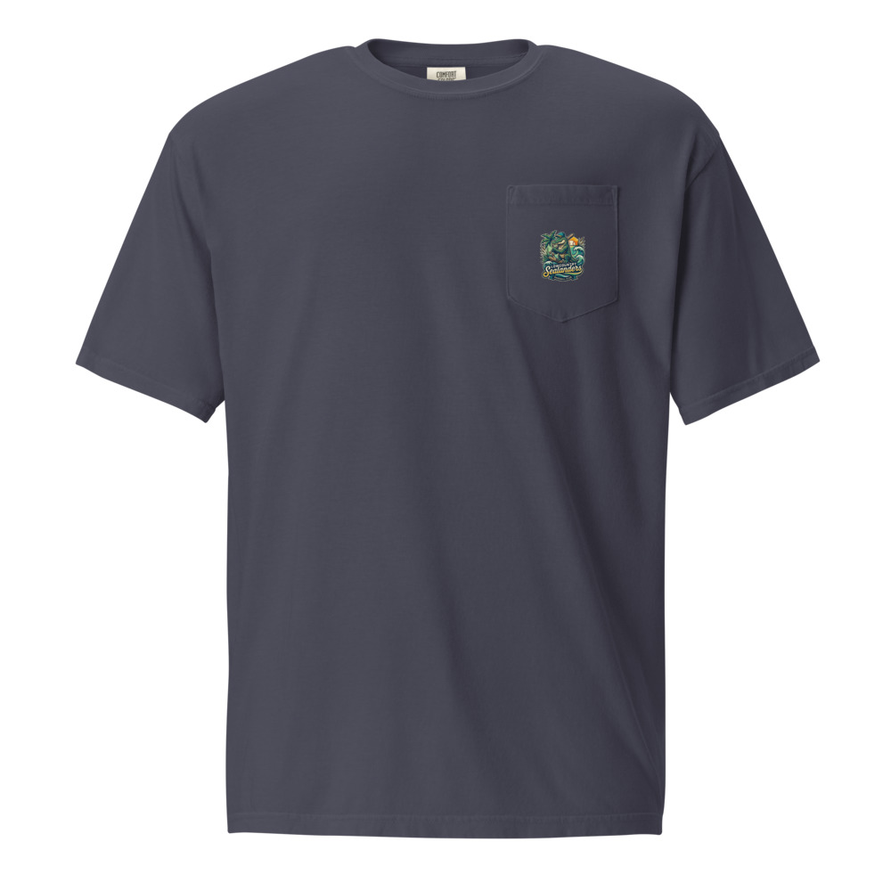 Sealanders Logo Pocket T-Shirt - Comfort Colors — True Navy