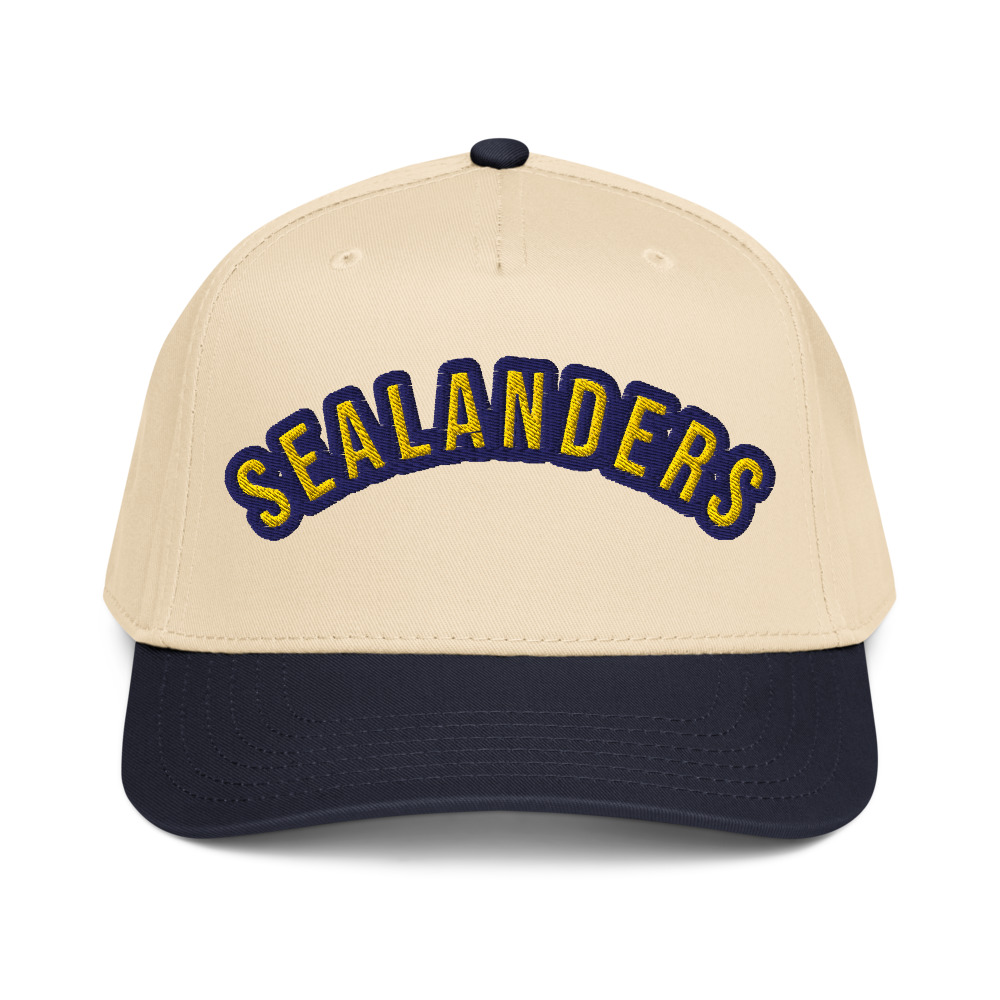 Sealanders Embroidered Hat — Navy/Natural