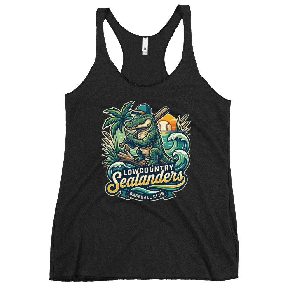 Sealanders Women's Racerback Tank — Vintage Black