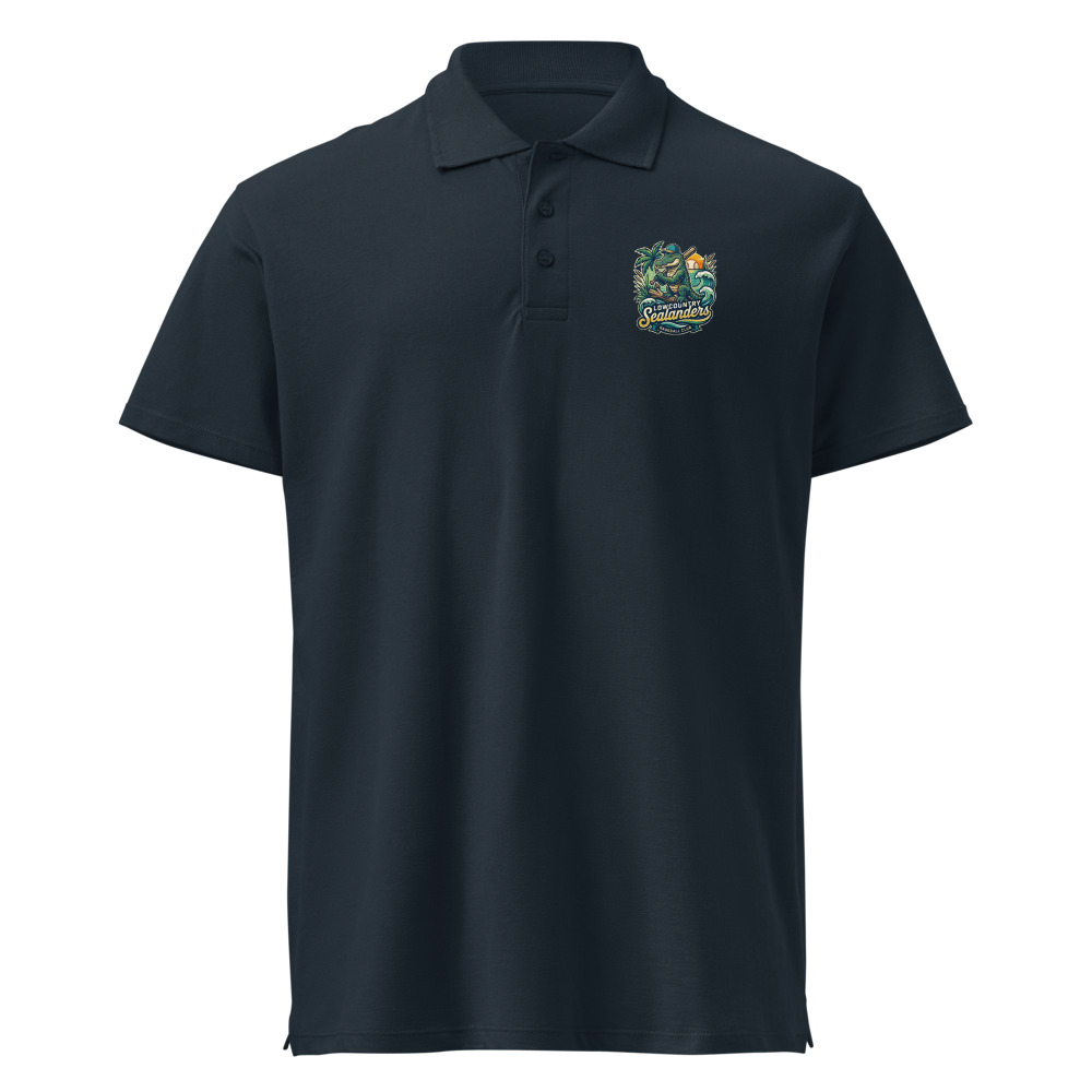 Crest Premium Pique Polo Shirt — Navy