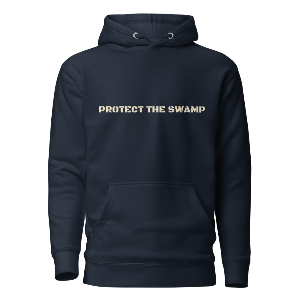 Protect The Swamp Hoodie — Navy Blazer
