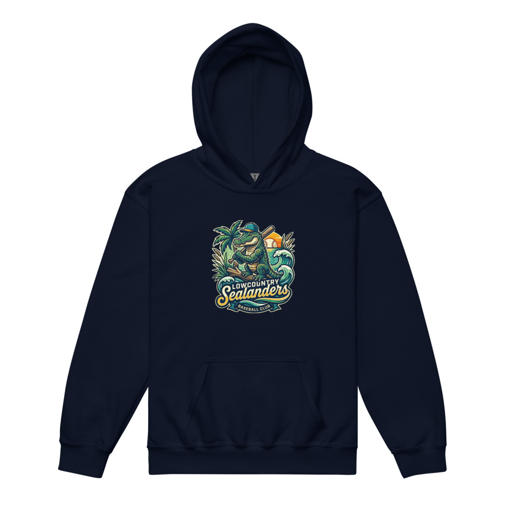 Youth Crest Hoodie — Navy