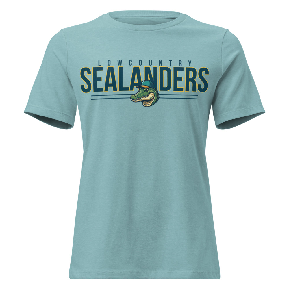 Women's Relaxed Vibes T-Shirt — Heather Blue Lagoon